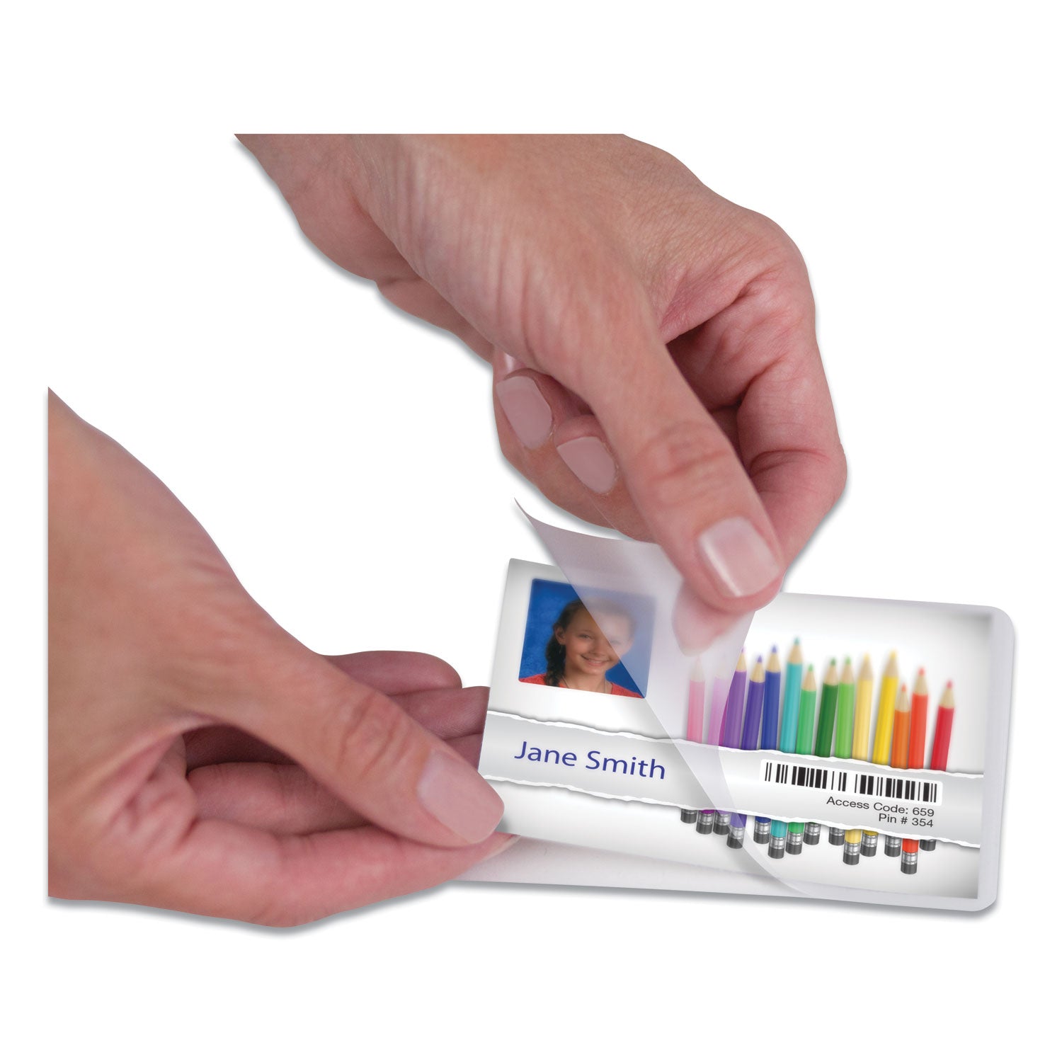 Laminating Pouches, 5 mil, 3.88" x 2.63", Gloss Clear, 25/Pack