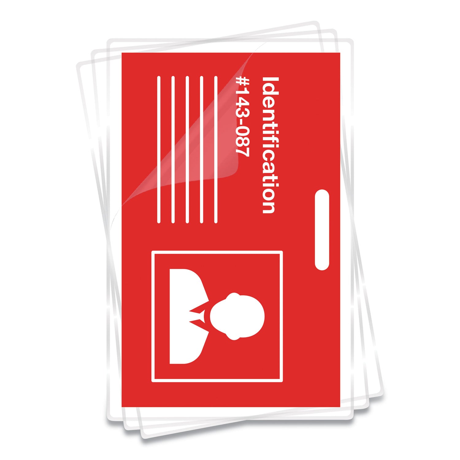 Laminating Pouches, 5 mil, 3.88" x 2.63", Gloss Clear, 25/Pack - 