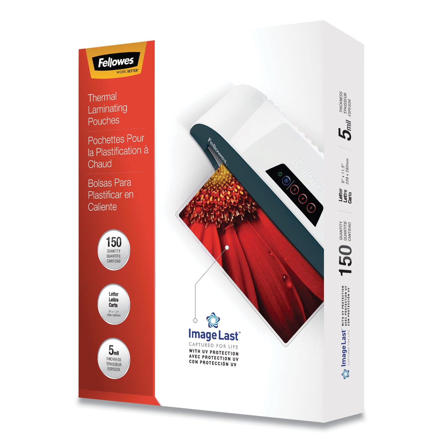 ImageLast Laminating Pouches with UV Protection, 5 mil, 9" x 11.5", Clear, 150/Pack - 