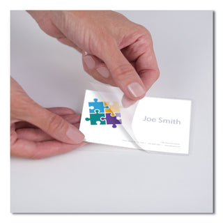 Laminating Pouches, 10 mil, 3.75" x 2.25", Gloss Clear, 100/Pack - 