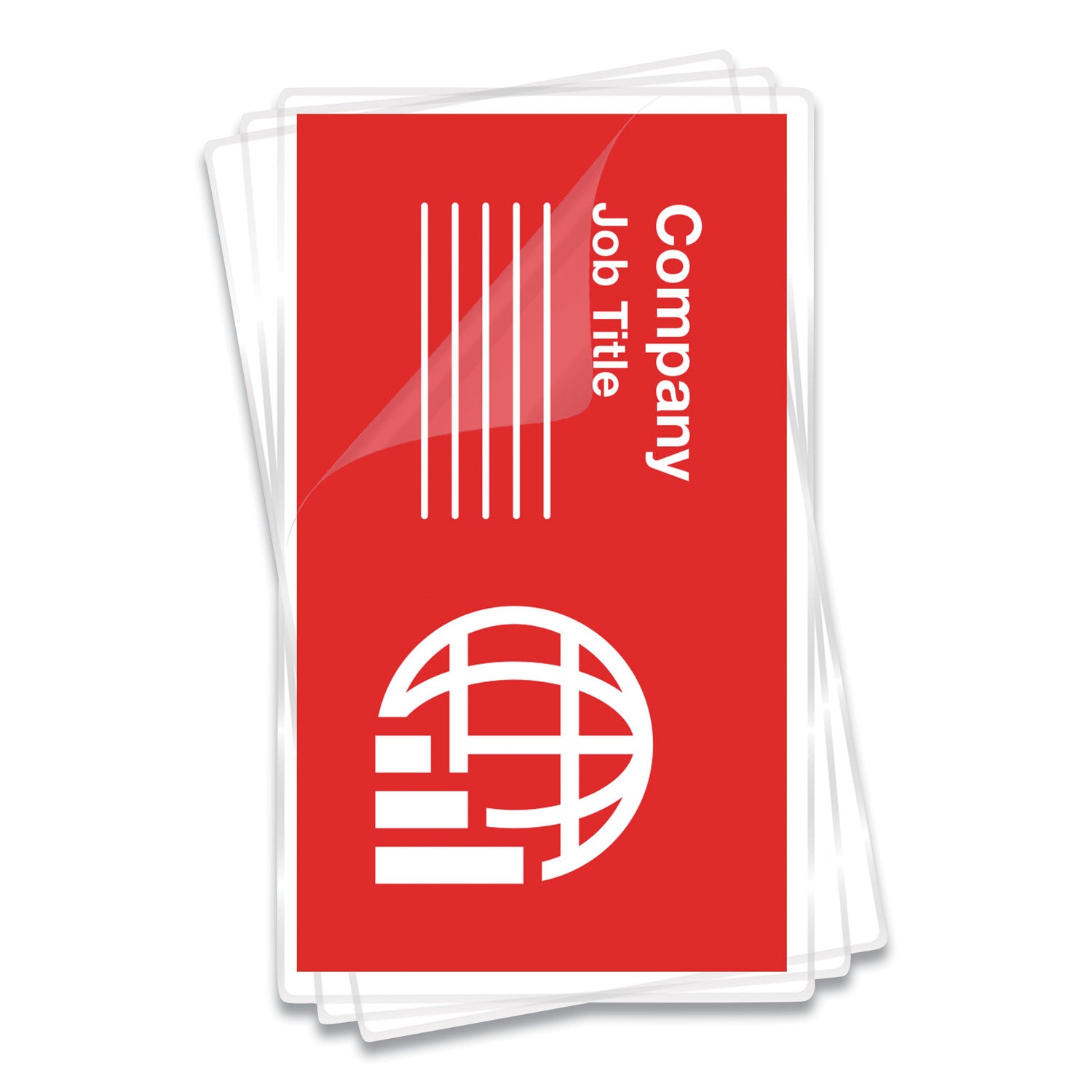 Laminating Pouches, 5 mil, 3.75" x 2.25", Gloss Clear, 100/Pack - 