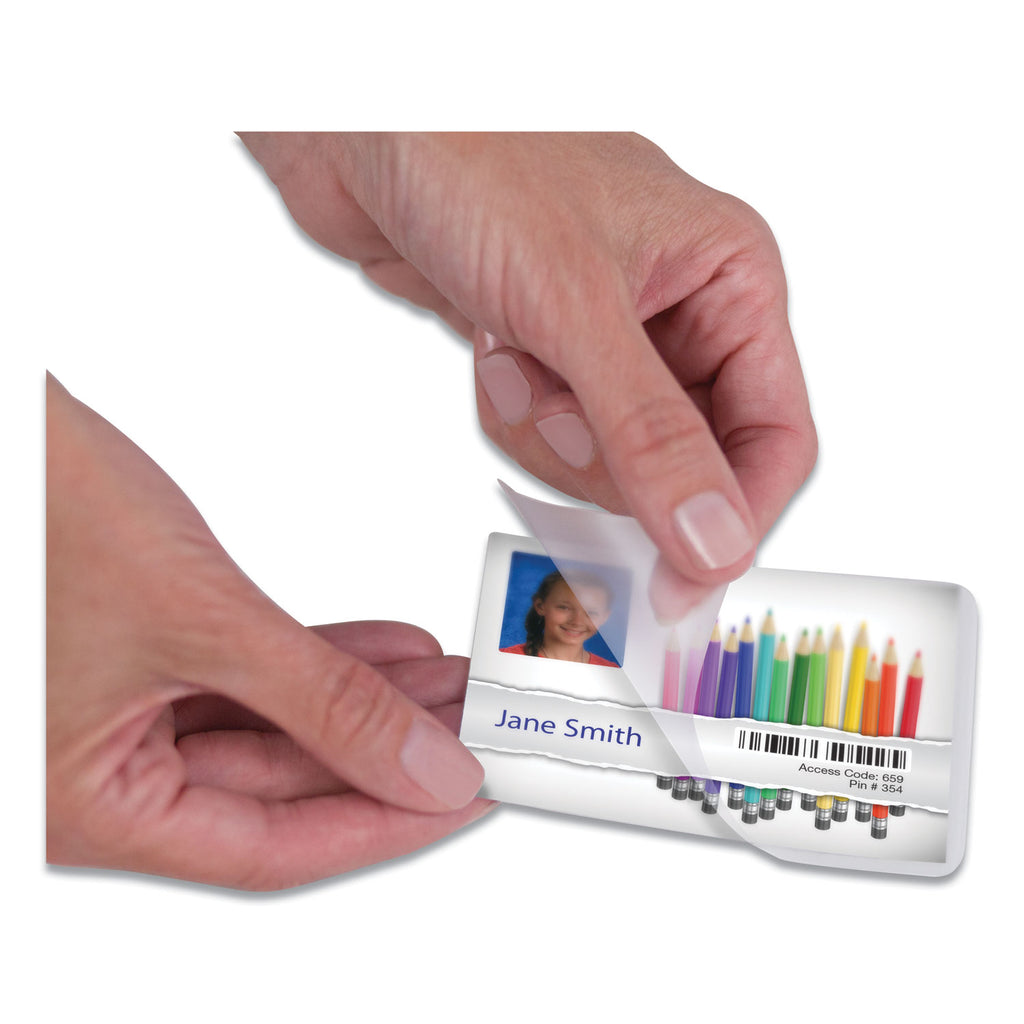 Laminating Pouches, 5 mil, 3.88" x 2.63", Gloss Clear, 100/Pack - 