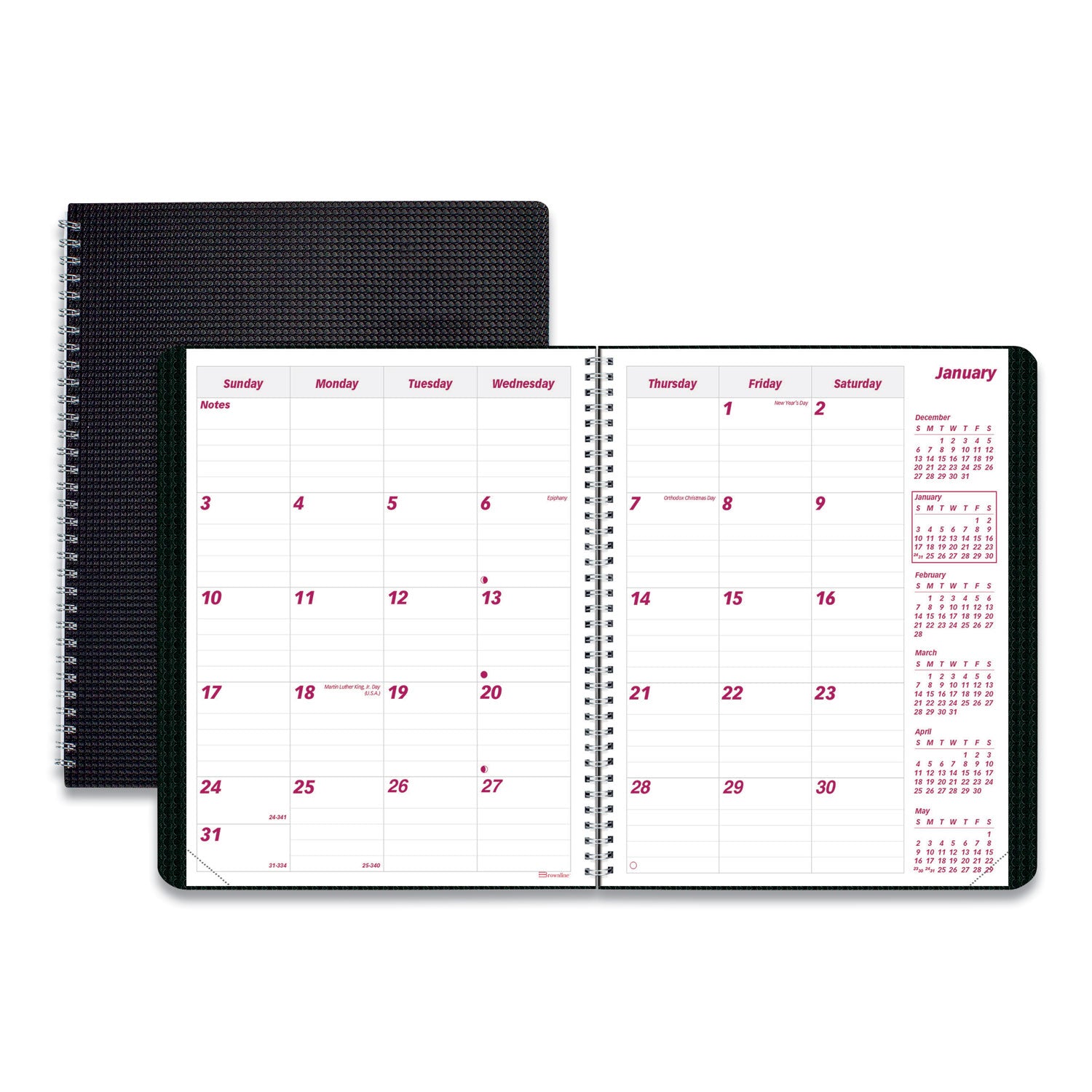 duraflex-14-month-planner-888-x-713-black-cover-14-month-dec-to-jan-2023-to-2025_redcb1200vblk - 1