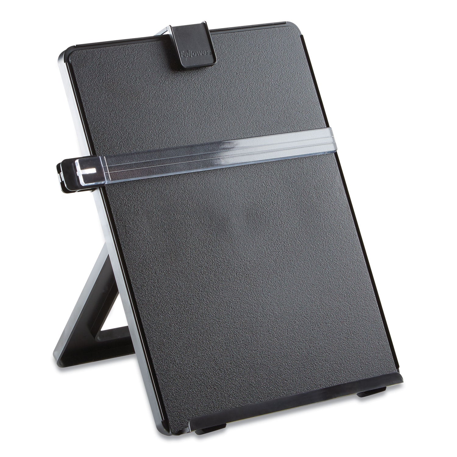 Non-Magnetic Letter-Size Desktop Copyholder, 125 Sheet Capacity, Plastic, Black - 