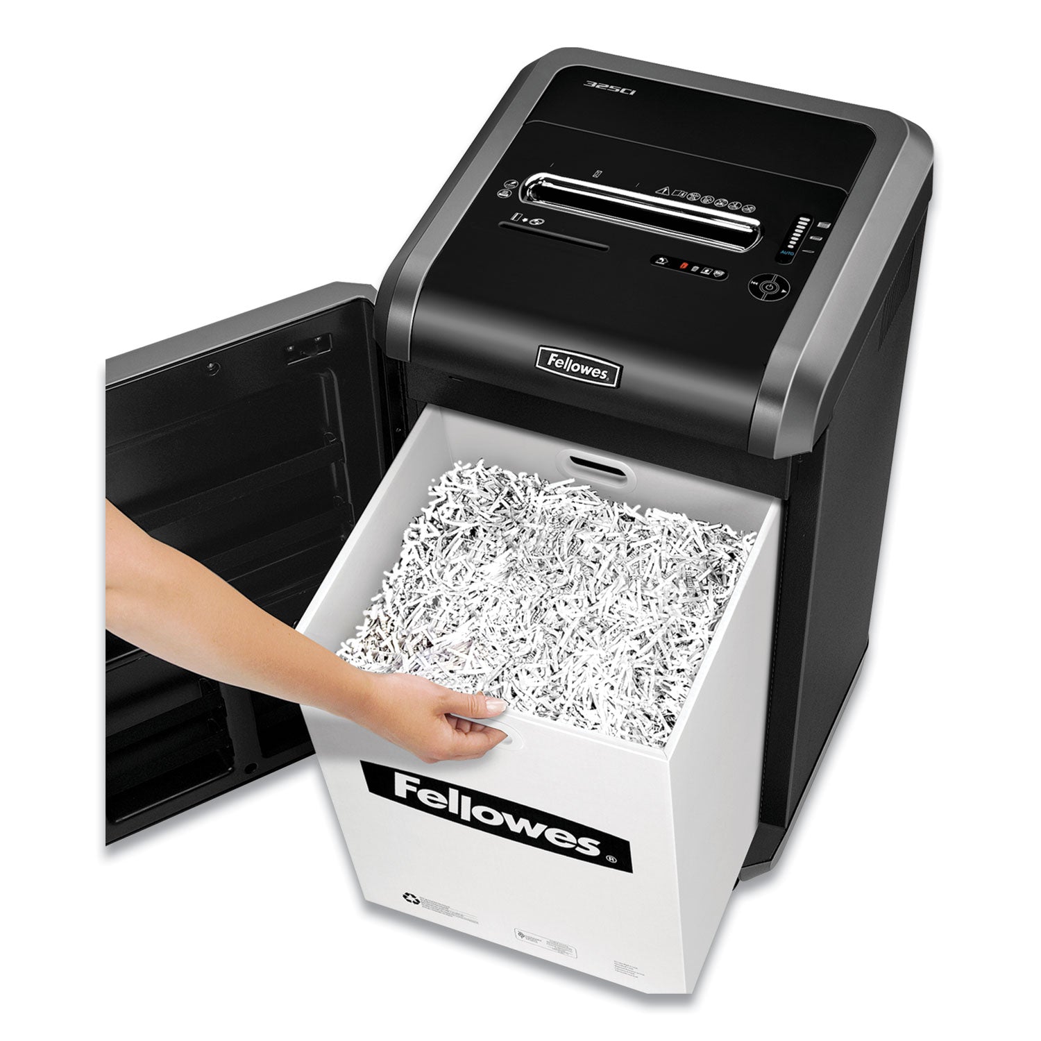 Powershred 325i 100% Jam Proof Strip-Cut Shredder, 24 Manual Sheet Capacity - 