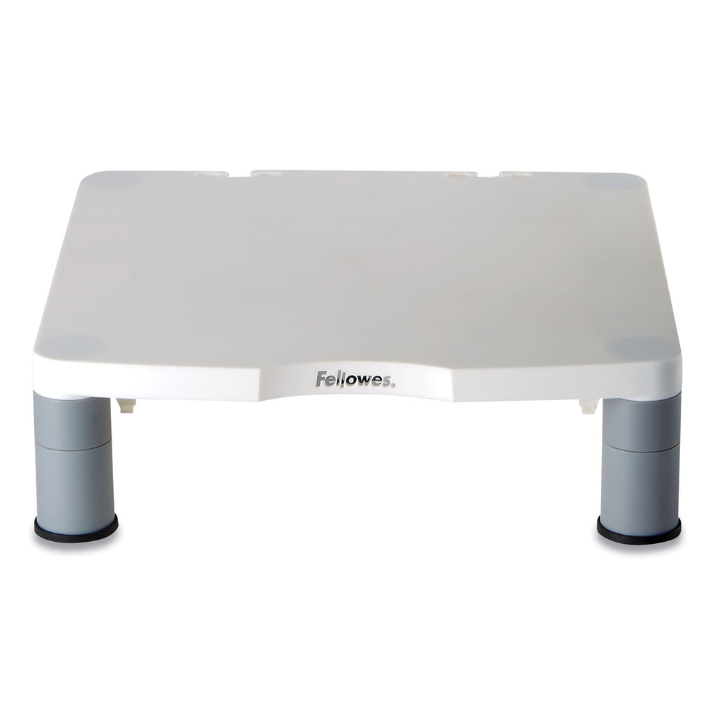 Standard Monitor Riser, For 21" Monitors, 13.38" x 13.63" x 2" to 4", Platinum/Graphite, Supports 60 lbs - 