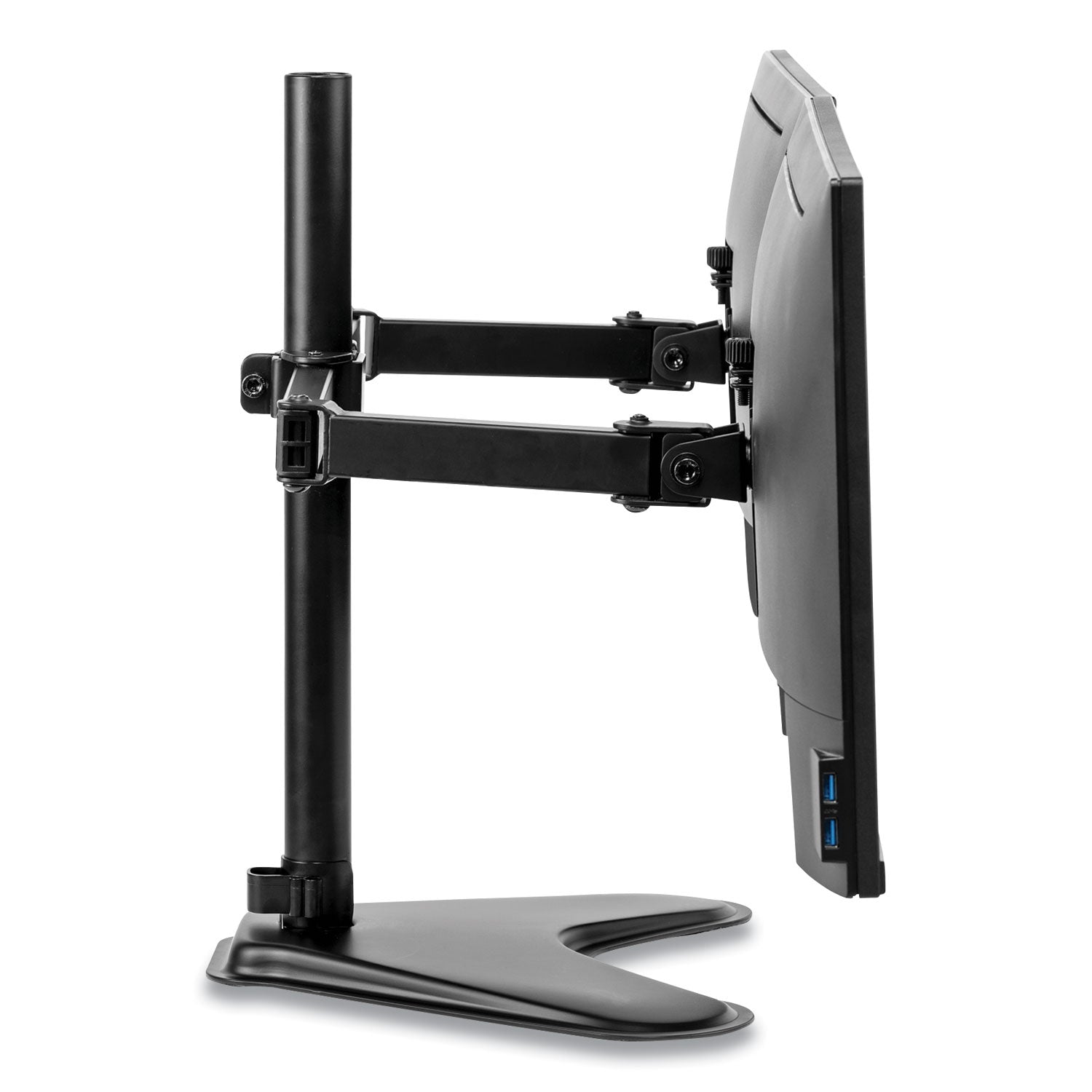 professional-series-freestanding-dual-horizontal-monitor-arm-for-30-monitors-3575-x-11-x-1825-black-supports-17-lb_fel8043701 - 3