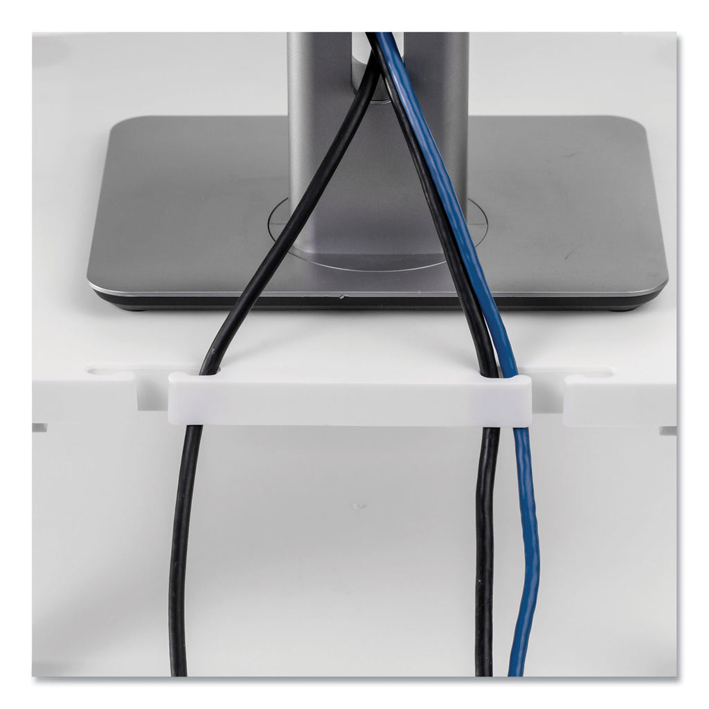 Standard Monitor Riser, For 21" Monitors, 13.38" x 13.63" x 2" to 4", Platinum/Graphite, Supports 60 lbs - 