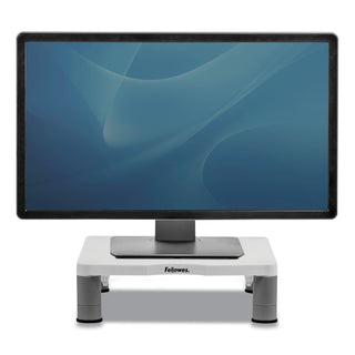 Standard Monitor Riser, For 21" Monitors, 13.38" x 13.63" x 2" to 4", Platinum/Graphite, Supports 60 lbs - 