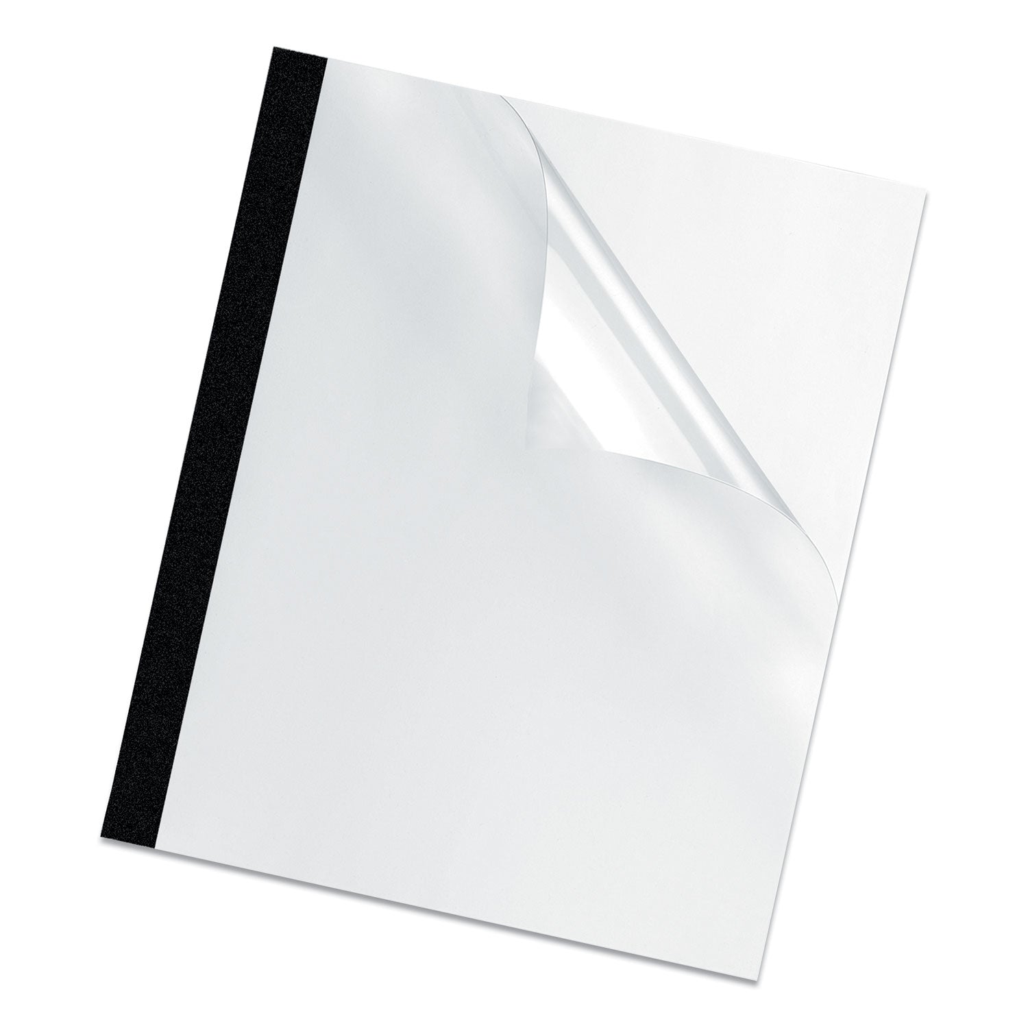 Thermal Binding System Presentation Covers, Clear, 16 to 30 Sheet Capacity, 11 x 8.5, Unpunched, 10/Pack - 