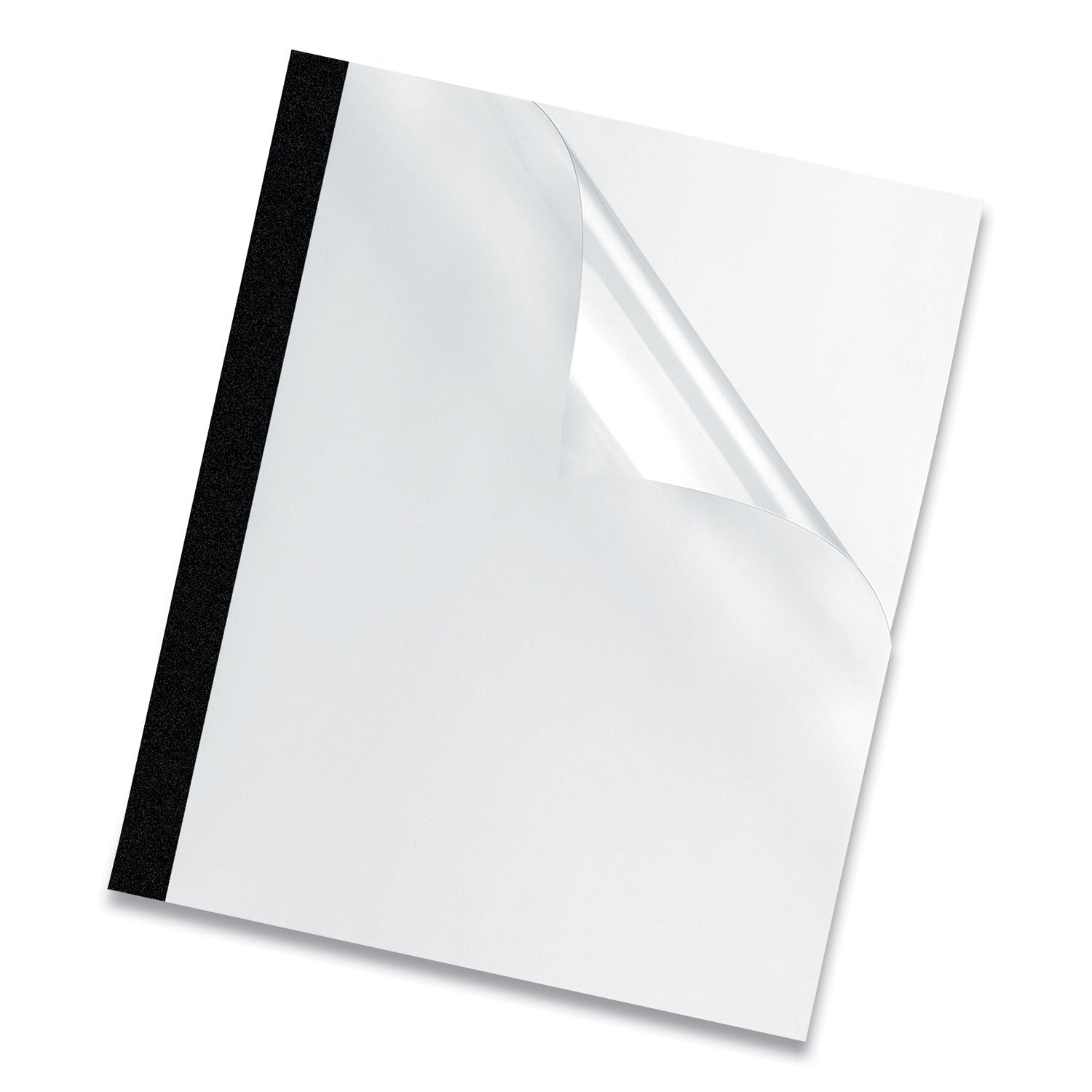 Thermal Binding System Presentation Covers, Clear, 181 to 240 Sheet Capacity, 11 x 8.5, Unpunched, 10/Pack