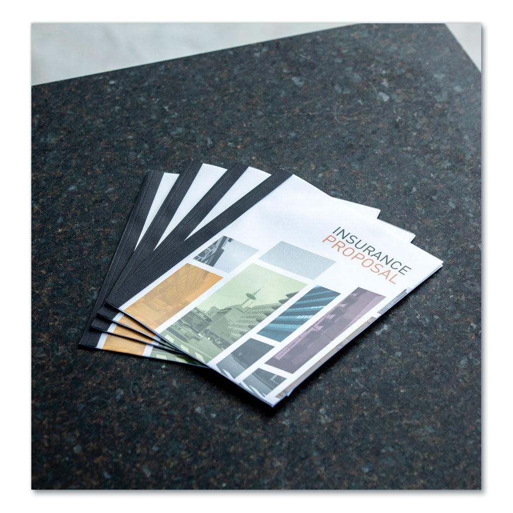 Thermal Binding System Presentation Covers, Clear, 181 to 240 Sheet Capacity, 11 x 8.5, Unpunched, 10/Pack