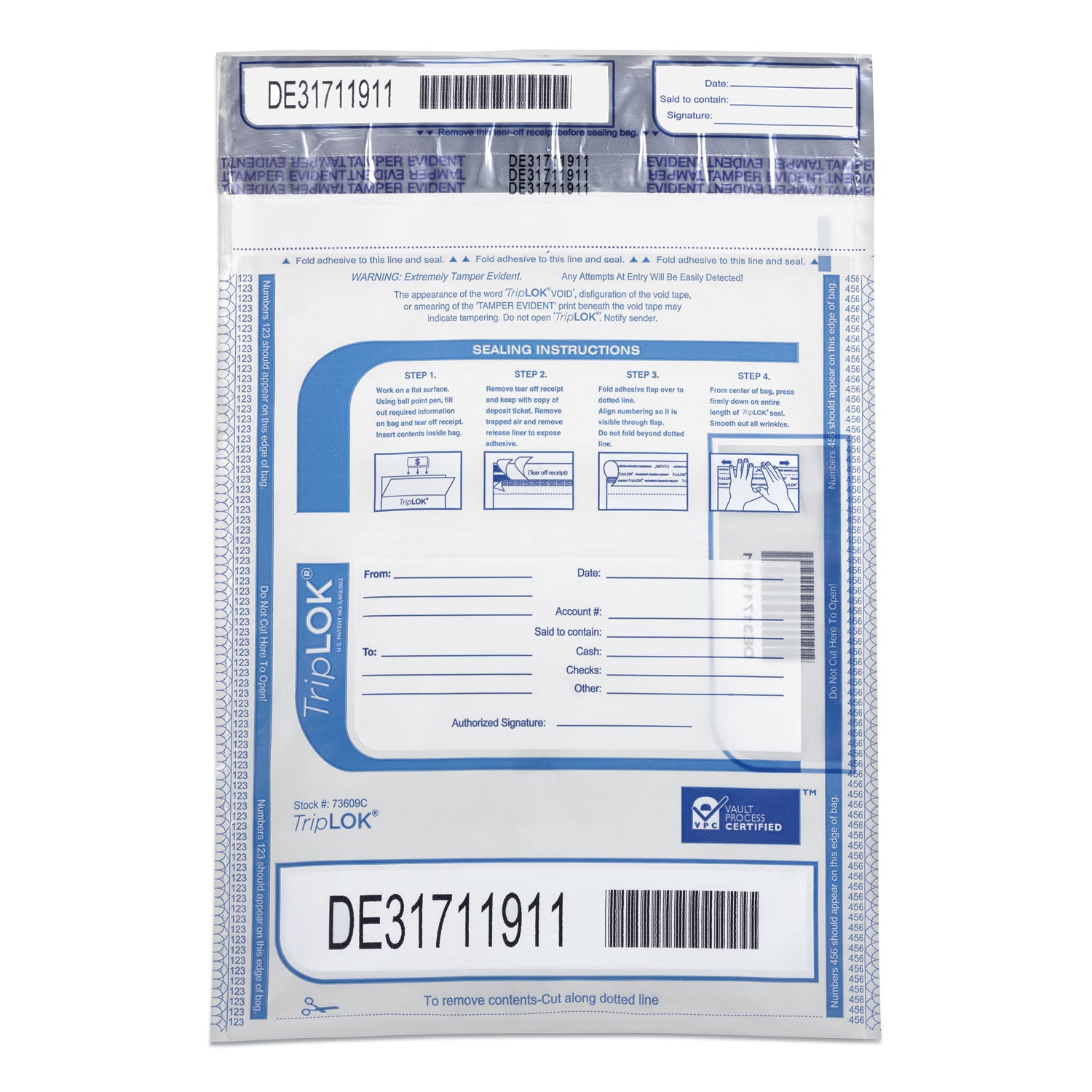 triplok-series-a-tamper-evident-bags-9-x-12-clear-100-pack_cnk585028 - 1