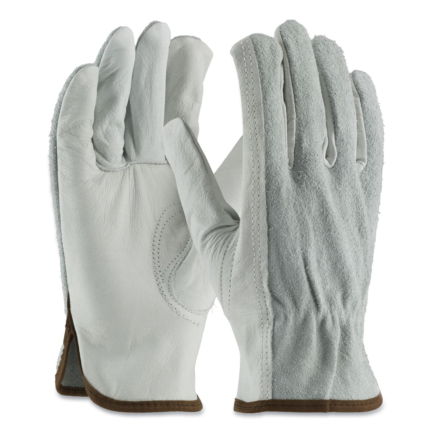 top-grain-leather-drivers-gloves-with-shoulder-split-cowhide-leather-back-large-gray_pid68161sbl - 1