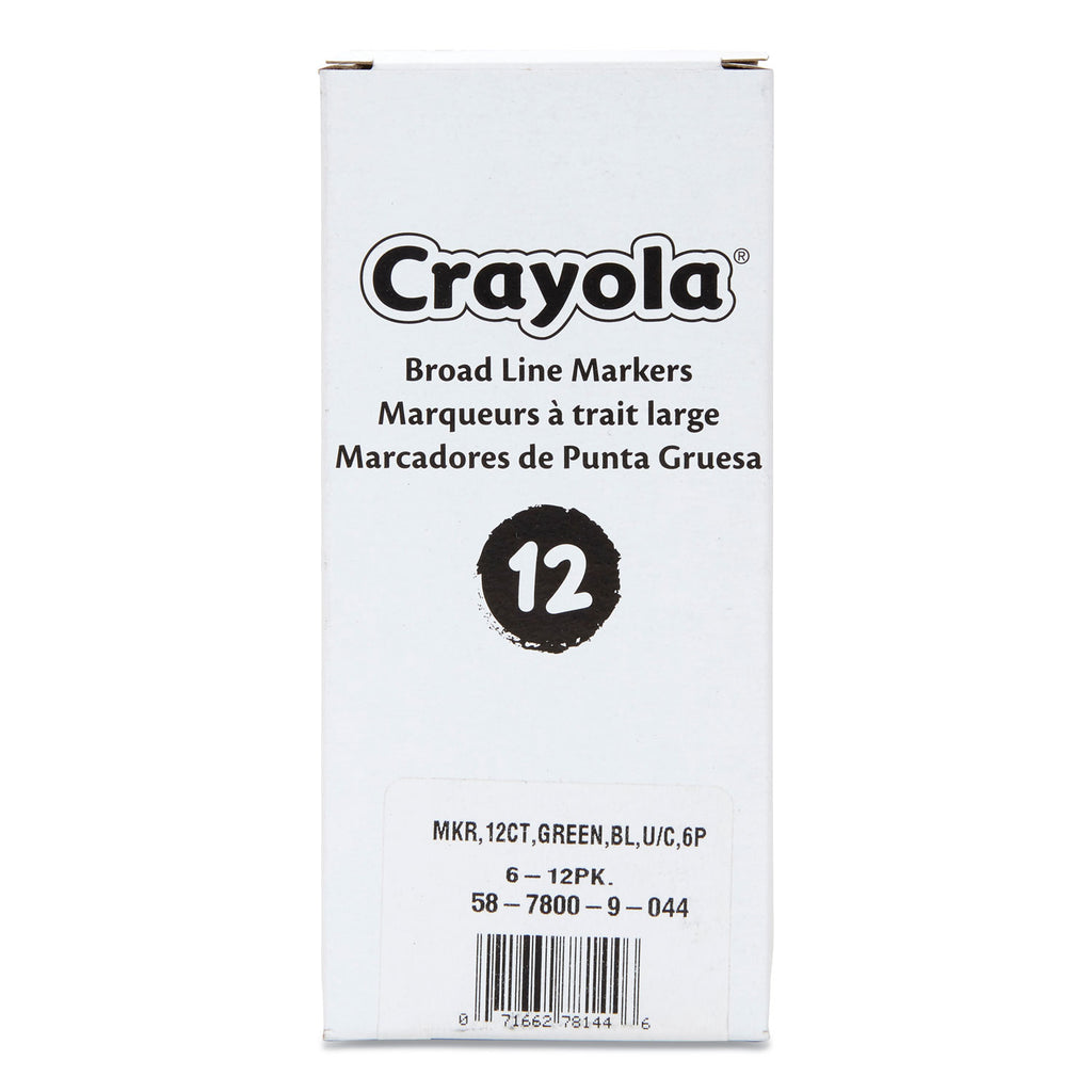 broad-line-washable-markers-broad-bullet-tip-green-12-box_cyo587800044 - 1