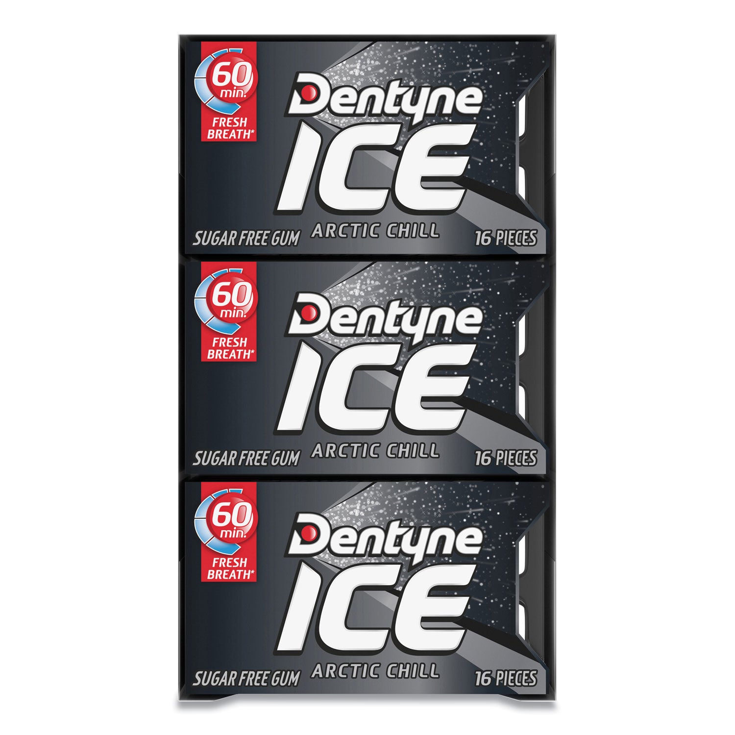 Sugarless Gum, Arctic Chill, 16 Pieces/Pack, 9 Packs/Box