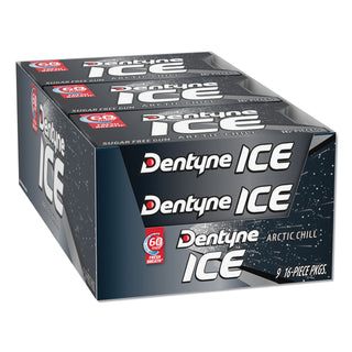 Sugarless Gum, Arctic Chill, 16 Pieces/Pack, 9 Packs/Box