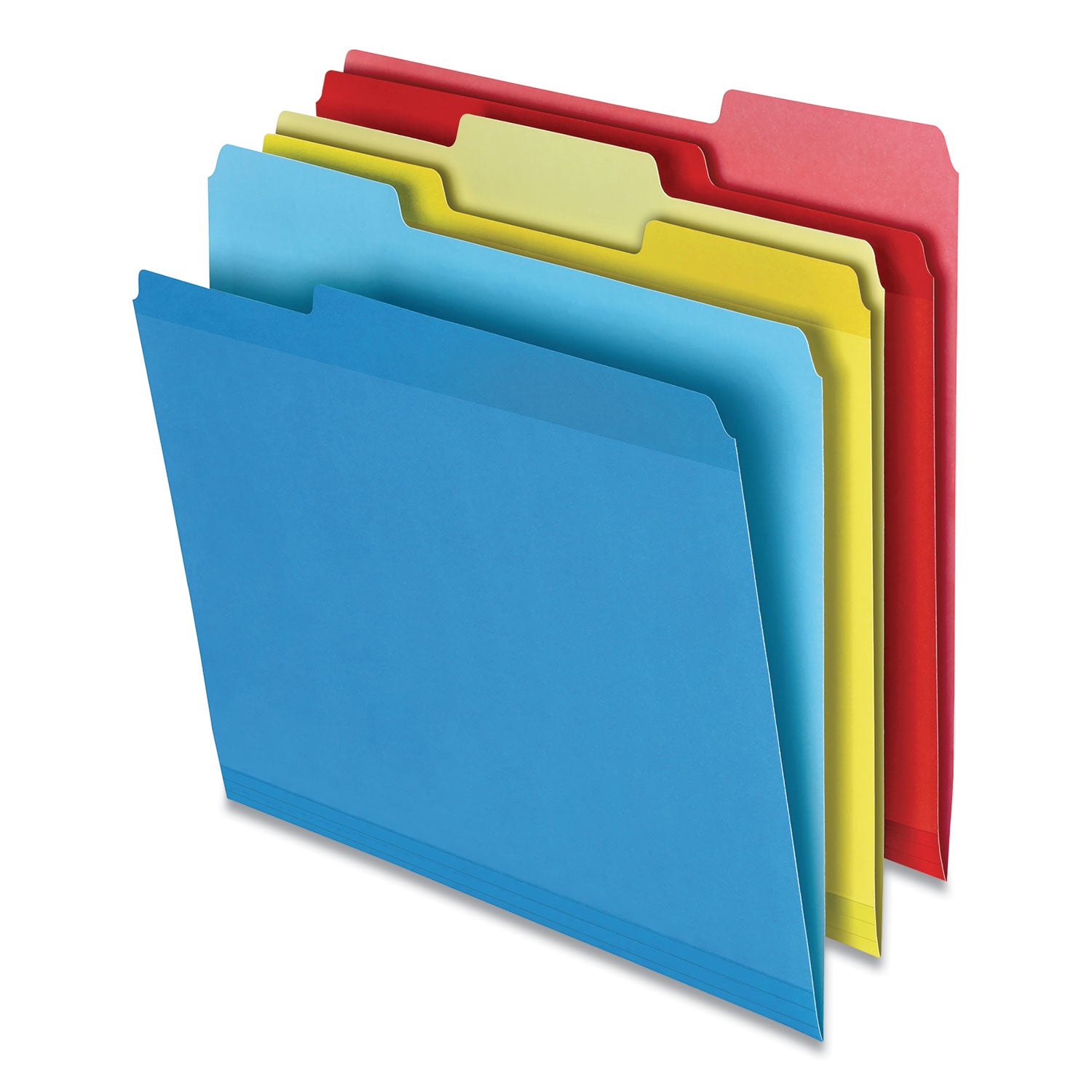 poly-reinforced-file-folder-1-3-cut-tabs-assorted-letter-size-assorted-colors-100-pack_pfx86219 - 1