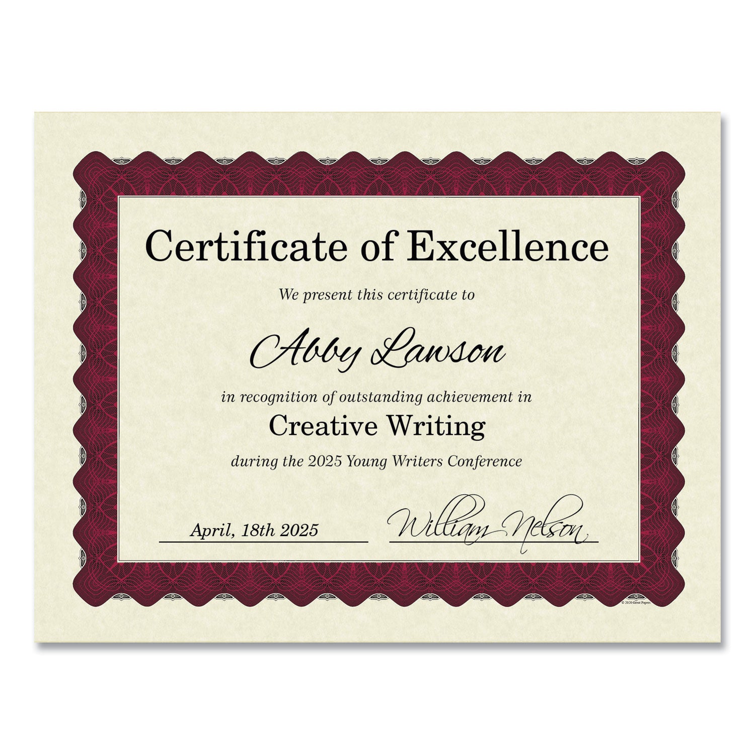 metallic-border-certificates-11-x-85-ivory-red-with-red-border-100-pack_grp934100 - 1