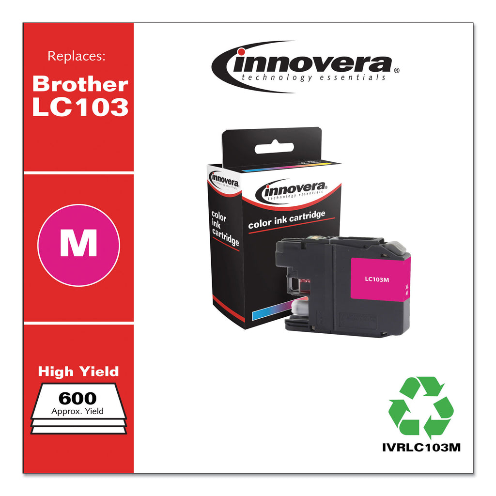 Remanufactured Magenta High-Yield Ink, Replacement for LC103M, 600 Page-Yield, Ships in 1-3 Business Days