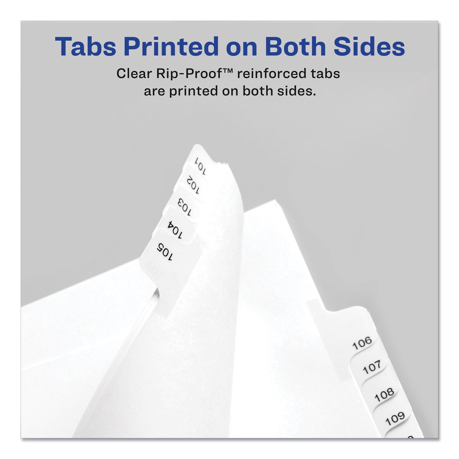 Preprinted Legal Exhibit Side Tab Index Dividers, Allstate Style, 10-Tab, 5, 11 x 8.5, White, 25/Pack - 