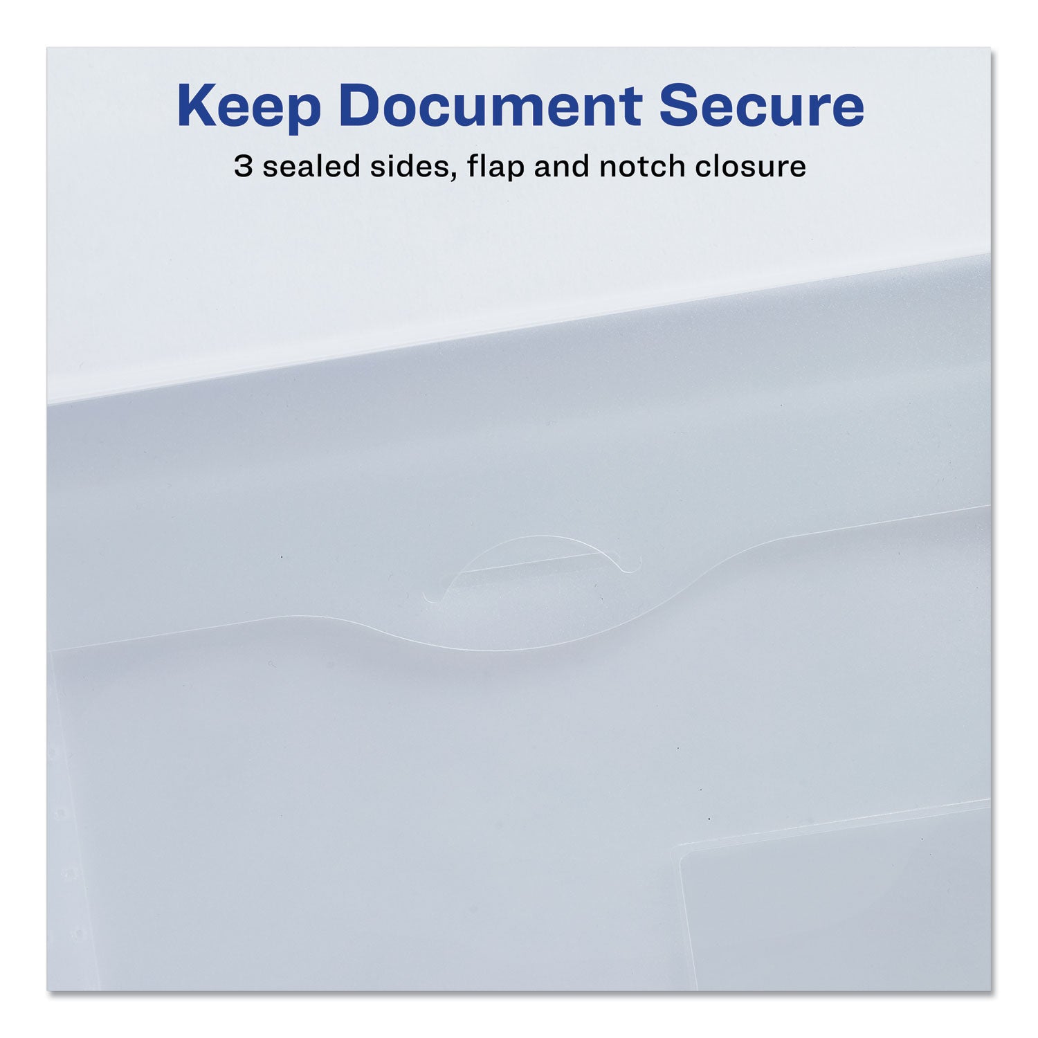 Translucent Document Wallets, Letter Size, Translucent Clear, 12/Box - 