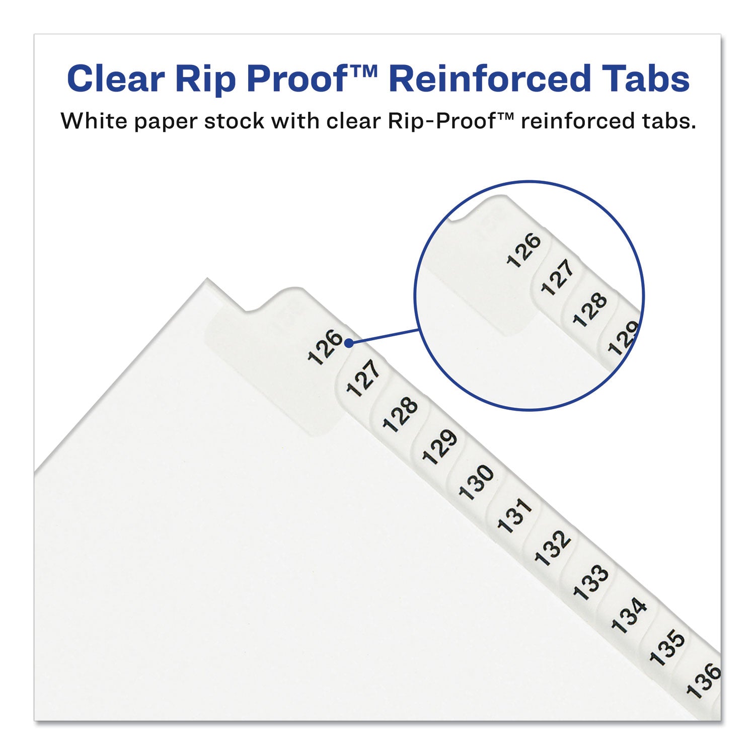 Preprinted Legal Exhibit Side Tab Index Dividers, Avery Style, 25-Tab, 1 to 25, 11 x 8.5, White, 1 Set, (1330) - 