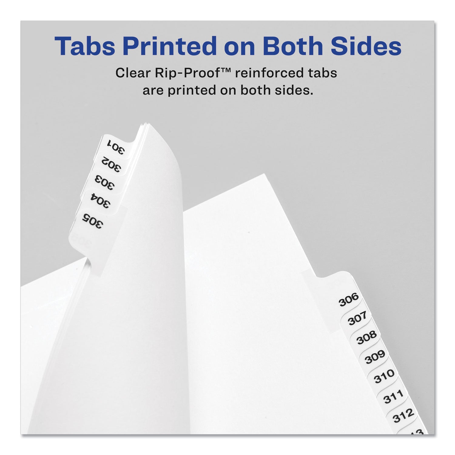 Preprinted Legal Exhibit Bottom Tab Index Dividers, Avery Style, 27-Tab, Exhibit A to Exhibit Z, 11 x 8.5, White, 1 Set - 