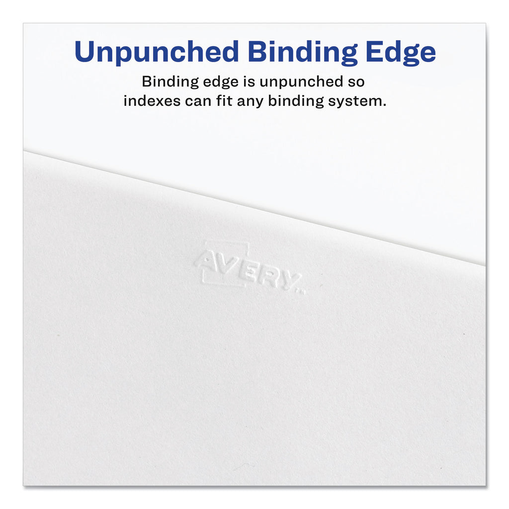 Preprinted Legal Exhibit Side Tab Index Dividers, Allstate Style, 10-Tab, 2, 11 x 8.5, White, 25/Pack