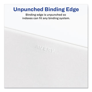 Preprinted Legal Exhibit Side Tab Index Dividers, Allstate Style, 10-Tab, 2, 11 x 8.5, White, 25/Pack