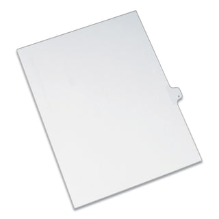 Preprinted Legal Exhibit Side Tab Index Dividers, Allstate Style, 26-Tab, P, 11 x 8.5, White, 25/Pack - 