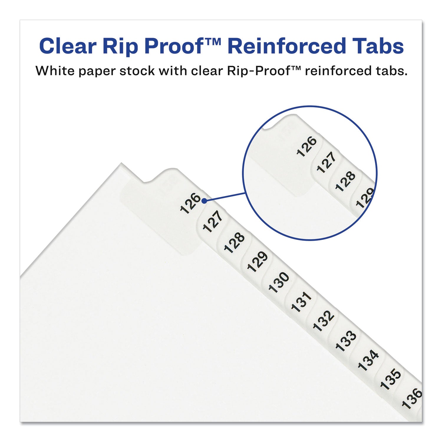 Preprinted Legal Exhibit Side Tab Index Dividers, Avery Style, 26-Tab, Exhibit A to Exhibit Z, 11 x 8.5, White, 1 Set, (1370) - 