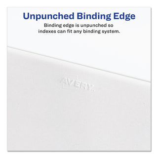 Preprinted Legal Exhibit Side Tab Index Dividers, Allstate Style, 10-Tab, I to X, 11 x 8.5, White, 1 Set