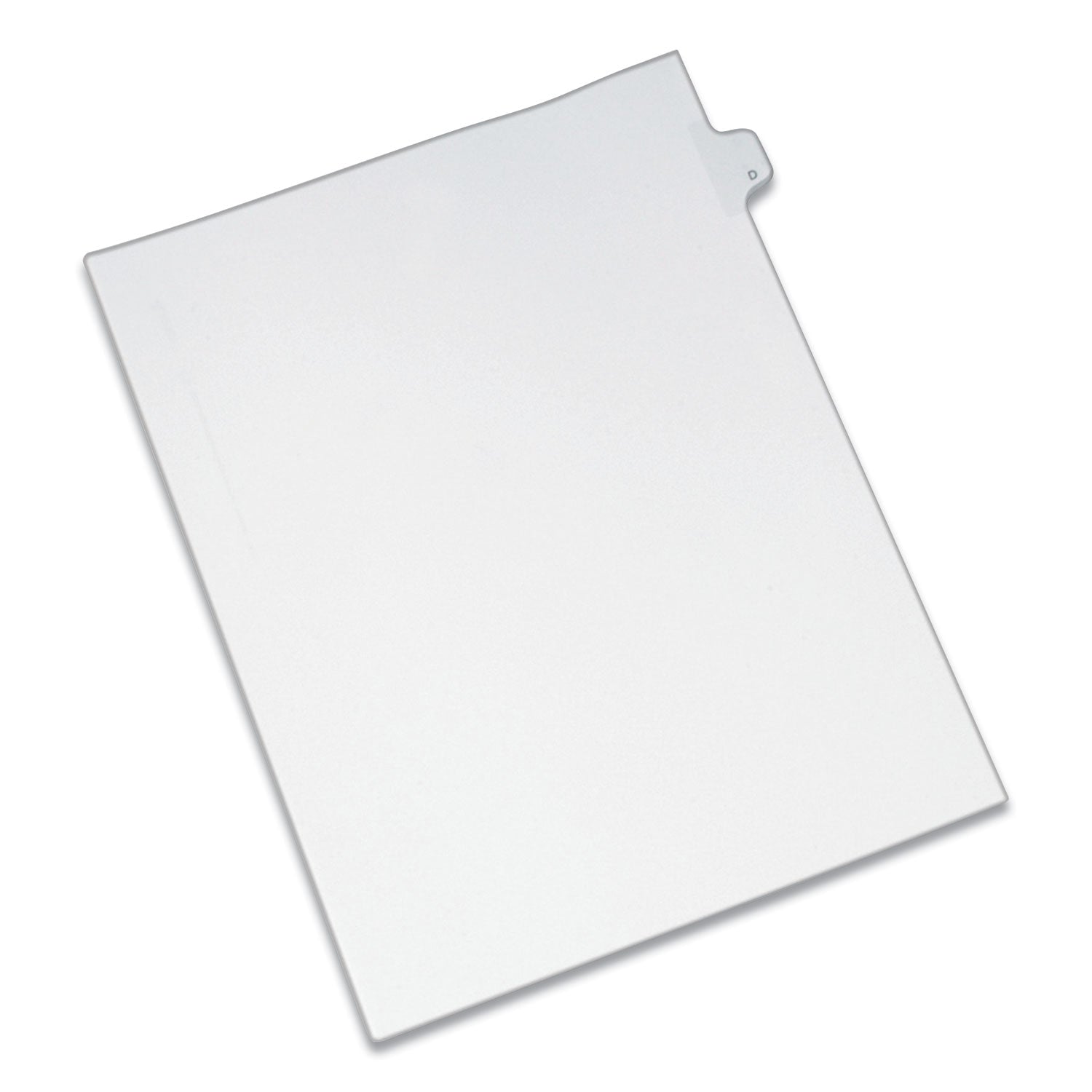 Preprinted Legal Exhibit Side Tab Index Dividers, Allstate Style, 26-Tab, D, 11 x 8.5, White, 25/Pack - 