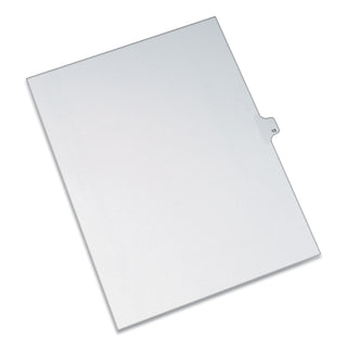 Preprinted Legal Exhibit Side Tab Index Dividers, Allstate Style, 10-Tab, 13, 11 x 8.5, White, 25/Pack - 