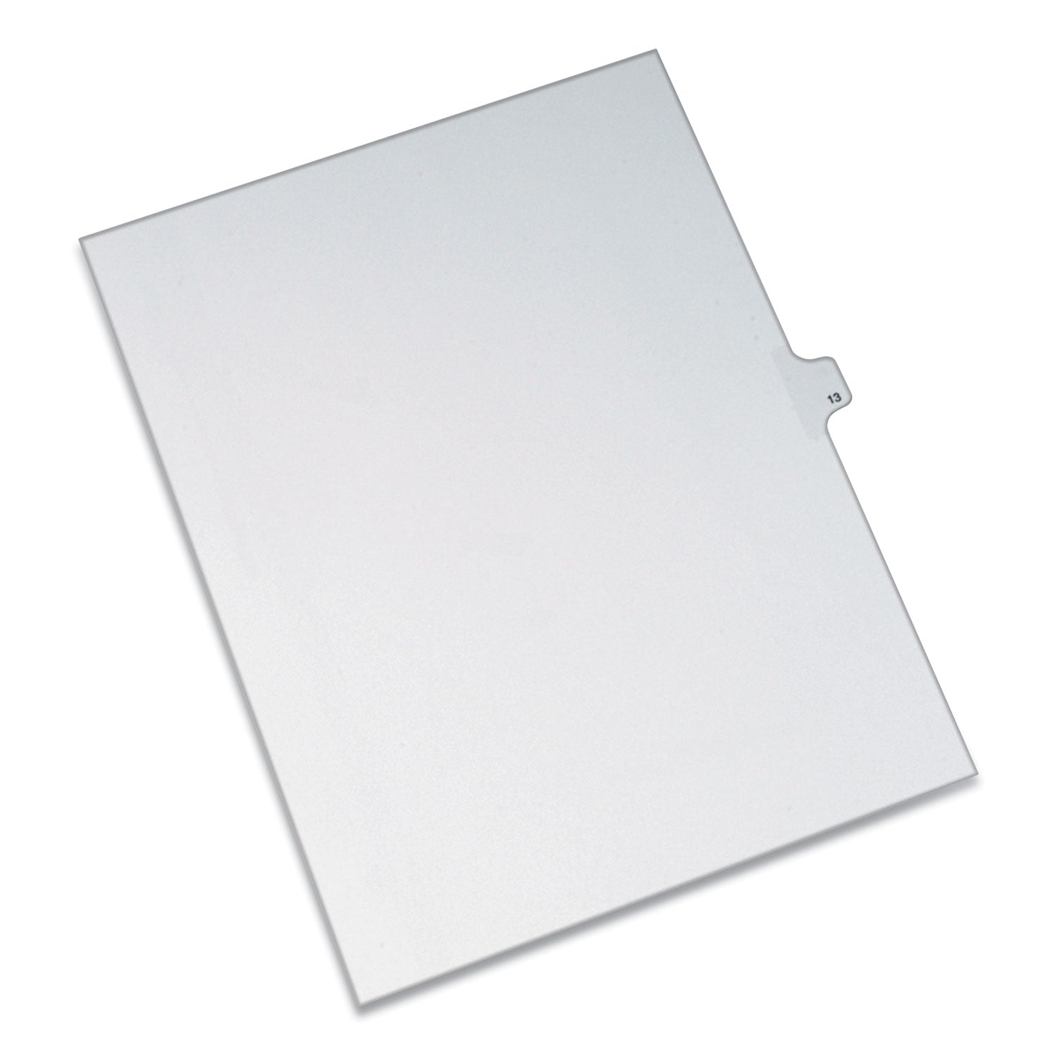 Preprinted Legal Exhibit Side Tab Index Dividers, Allstate Style, 10-Tab, 13, 11 x 8.5, White, 25/Pack - 