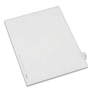 Preprinted Legal Exhibit Side Tab Index Dividers, Allstate Style, 10-Tab, 29, 11 x 8.5, White, 25/Pack - 