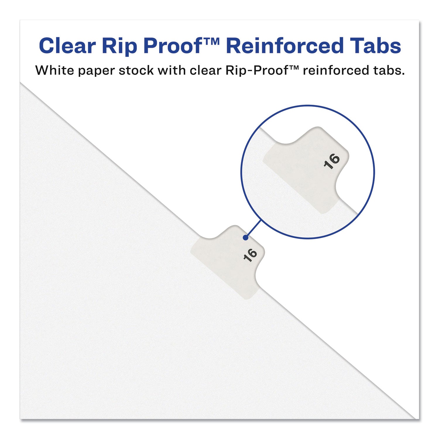 Preprinted Legal Exhibit Side Tab Index Dividers, Avery Style, 10-Tab, 3, 11 x 8.5, White, 25/Pack