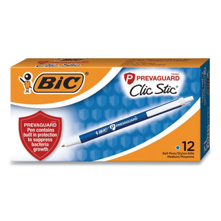 prevaguard-ballpoint-pen-retractable-medium-1-mm-blue-ink-blue-barrel_biccsa11be - 1