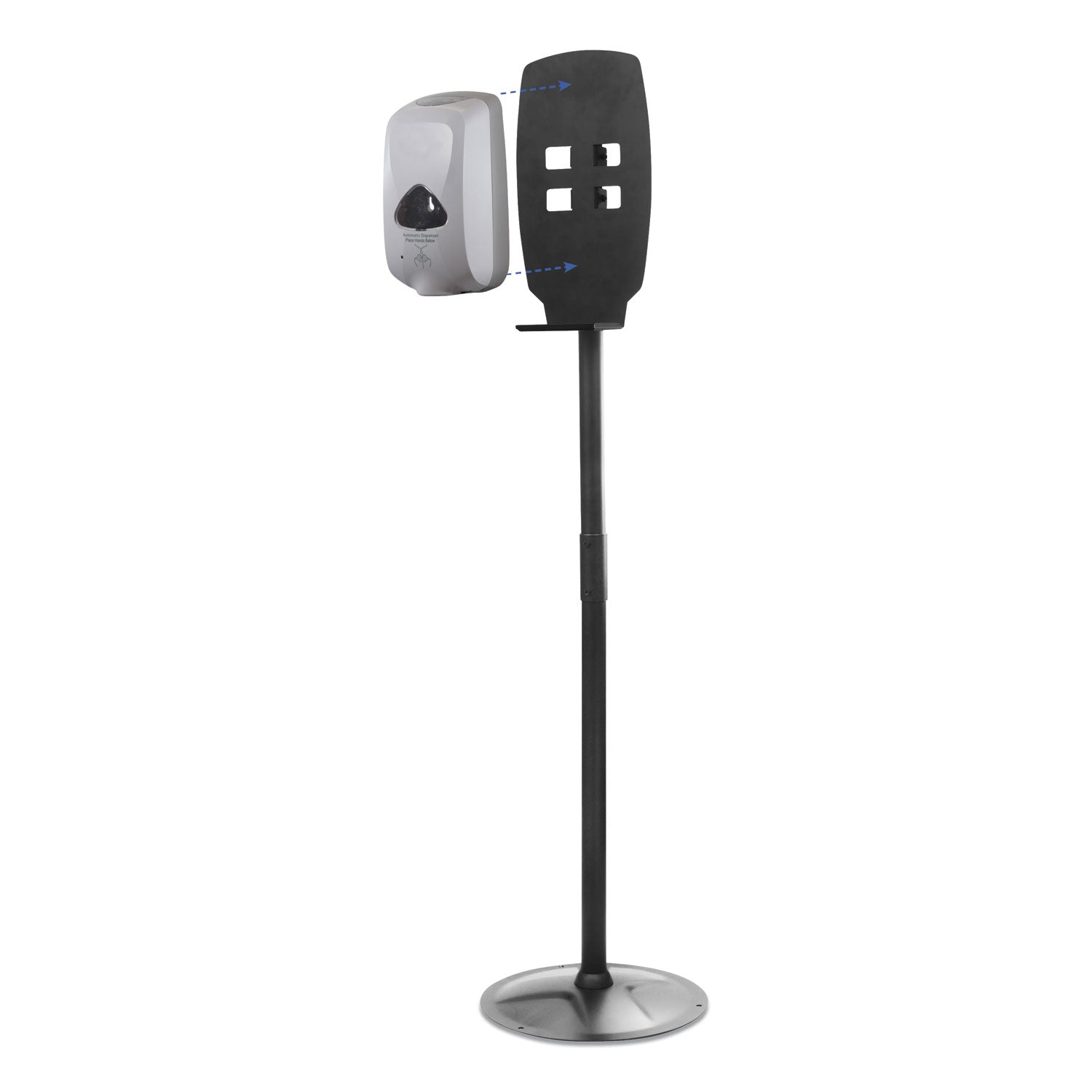 floor-stand-for-sanitizer-dispensers-height-adjustable-from-50-to-60-black_ktksd200 - 3