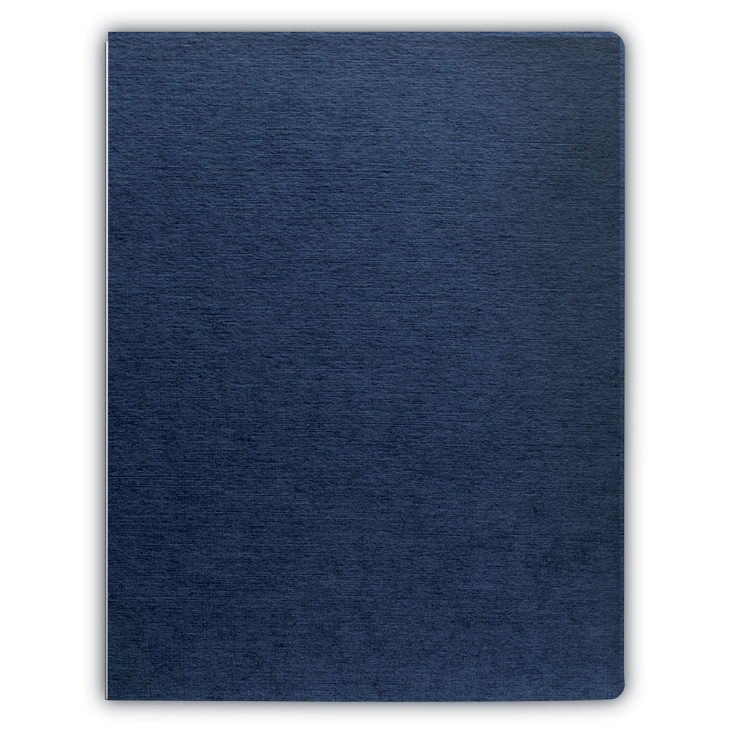 Expressions Linen Texture Presentation Covers for Binding Systems, Navy, 11.25 x 8.75, Unpunched, 200/Pack - 