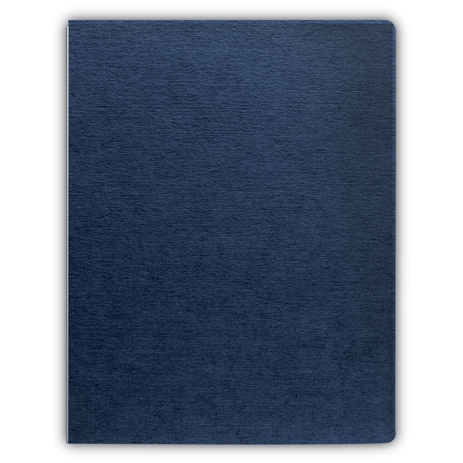 Expressions Linen Texture Presentation Covers for Binding Systems, Navy, 11.25 x 8.75, Unpunched, 200/Pack - 