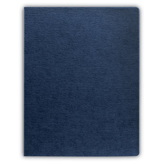 Expressions Linen Texture Presentation Covers for Binding Systems, Navy, 11.25 x 8.75, Unpunched, 200/Pack - 