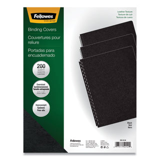 Executive Leather-Like Presentation Cover, Black, 11.25 x 8.75, Unpunched, 200/Pack - 