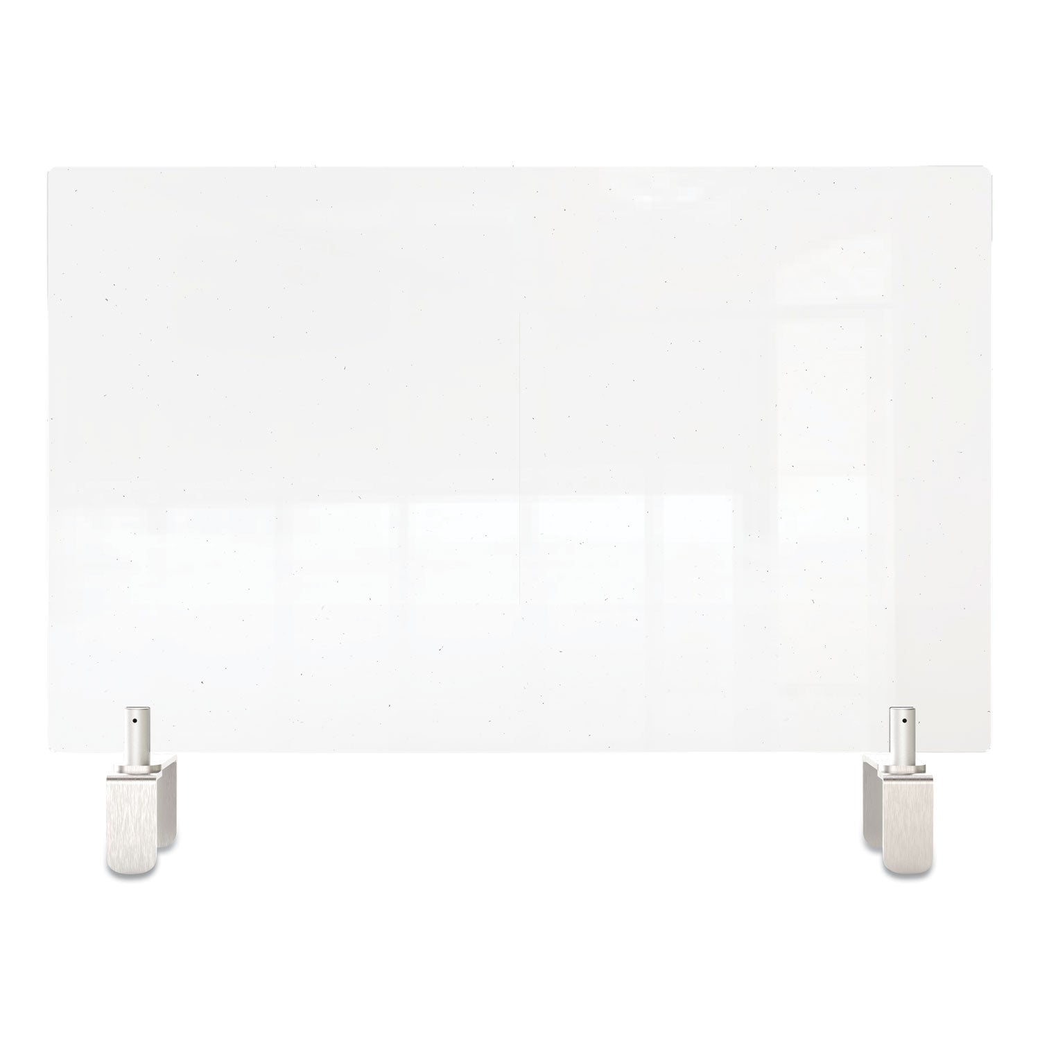 Clear Partition Extender with Attached Clamp, 29 x 3.88 x 18, Thermoplastic Sheeting