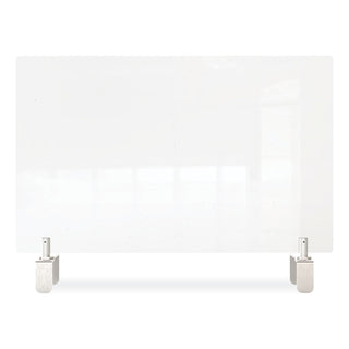 clear-partition-extender-with-attached-clamp-42-x-388-x-24-thermoplastic-sheeting_ghepec2442a - 2