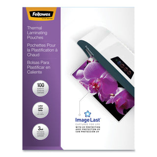 ImageLast Laminating Pouches with UV Protection, 3 mil, 9" x 11.5", Clear, 100/Pack - 