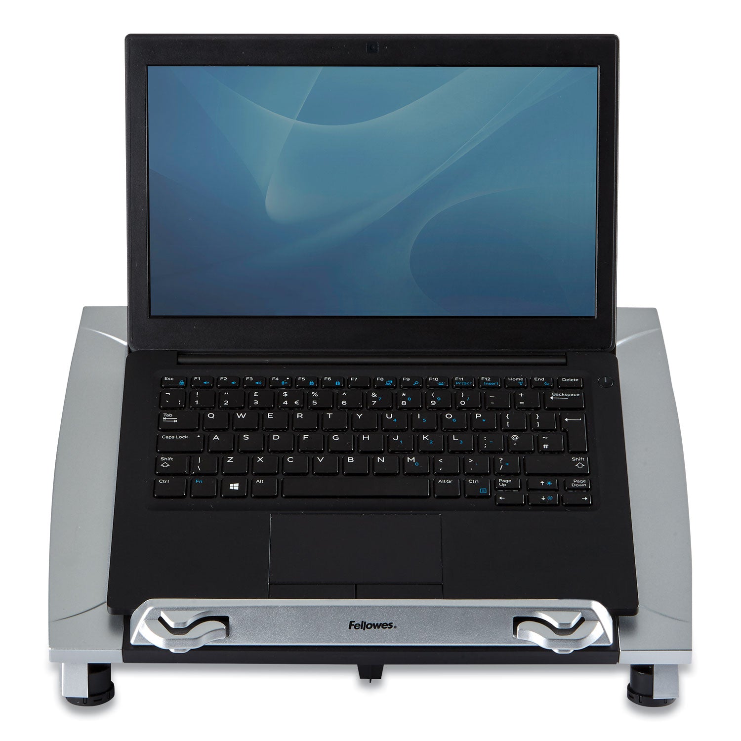 Office Suites Laptop Riser Plus, 15.06" x 10.5" x 6.5", Black/Silver, Supports 10 lbs - 