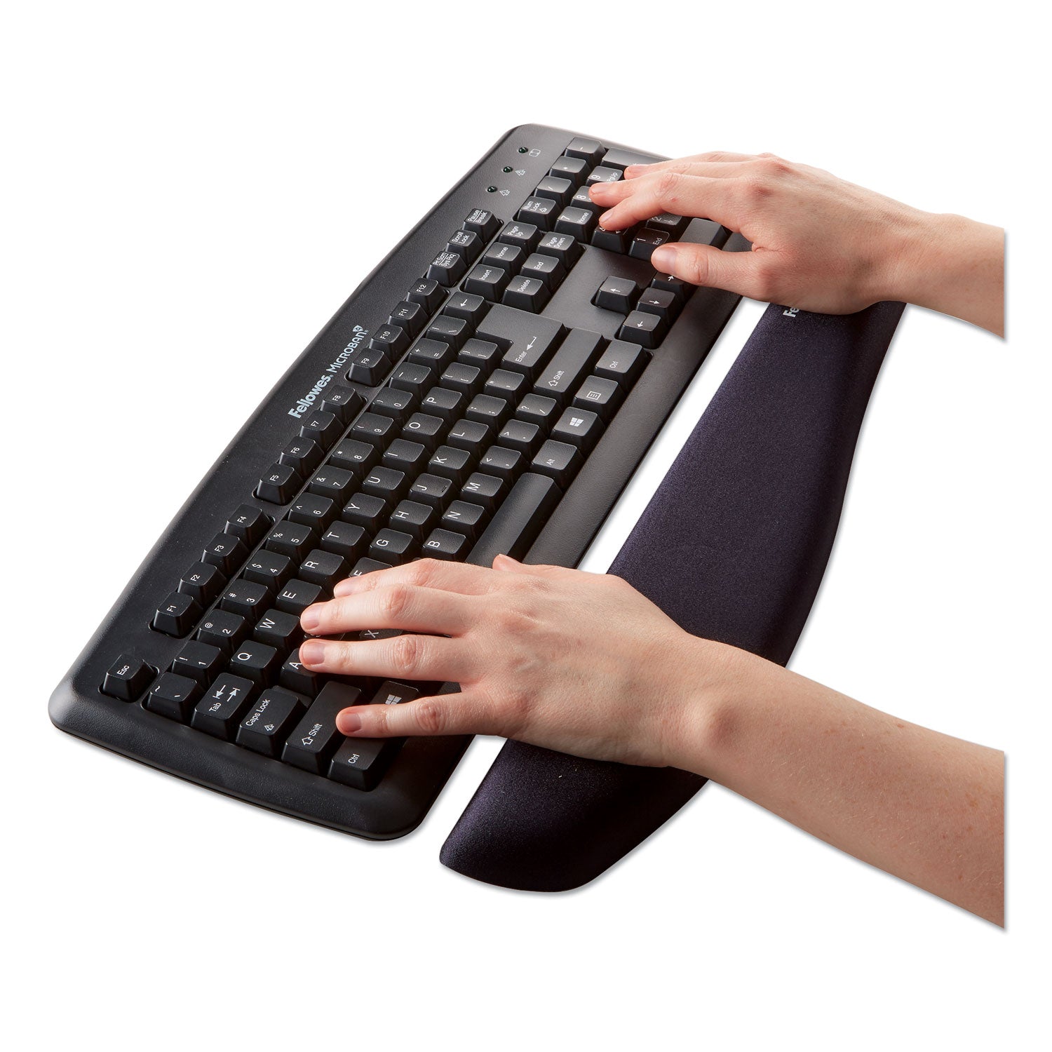 PlushTouch Keyboard Wrist Rest, 18.12 x 3.18, Black - 