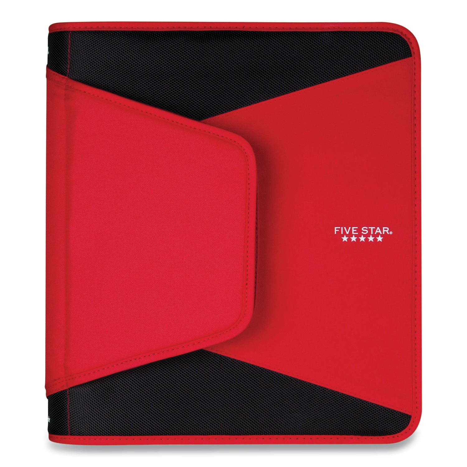 tech-zipper-binder-3-rings-15-capacity-11-x-85-red-black-accents_acc72206 - 1